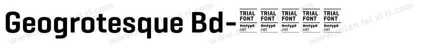 Geogrotesque Bd字体转换